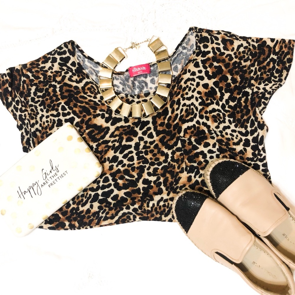 3/$15✨Shasa Leopard Print Crop Top